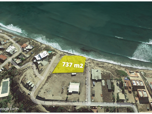 Venta de Terreno frente al mar, Baja del Mar, Rosarito, 737 m2 .